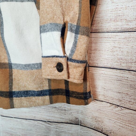 Cavalini Los Angeles OUTERWEAR One Button Jacket Pockets Brown Women's Size M - Picture 8 of 16